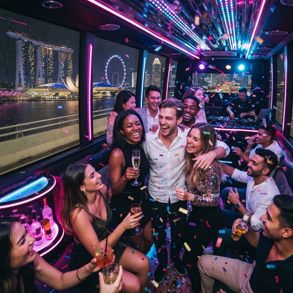 Beyond the Living Room: 5 Reasons to Host Your Singapore Baby Shower on a Luxury Party Bus