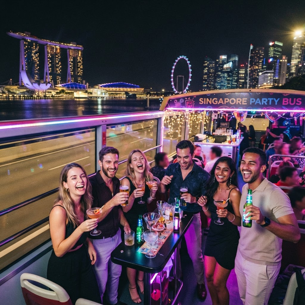 Top 5 Rooftop Bar Destinations for Your Next Singapore Squad Night Out on a Party Bus