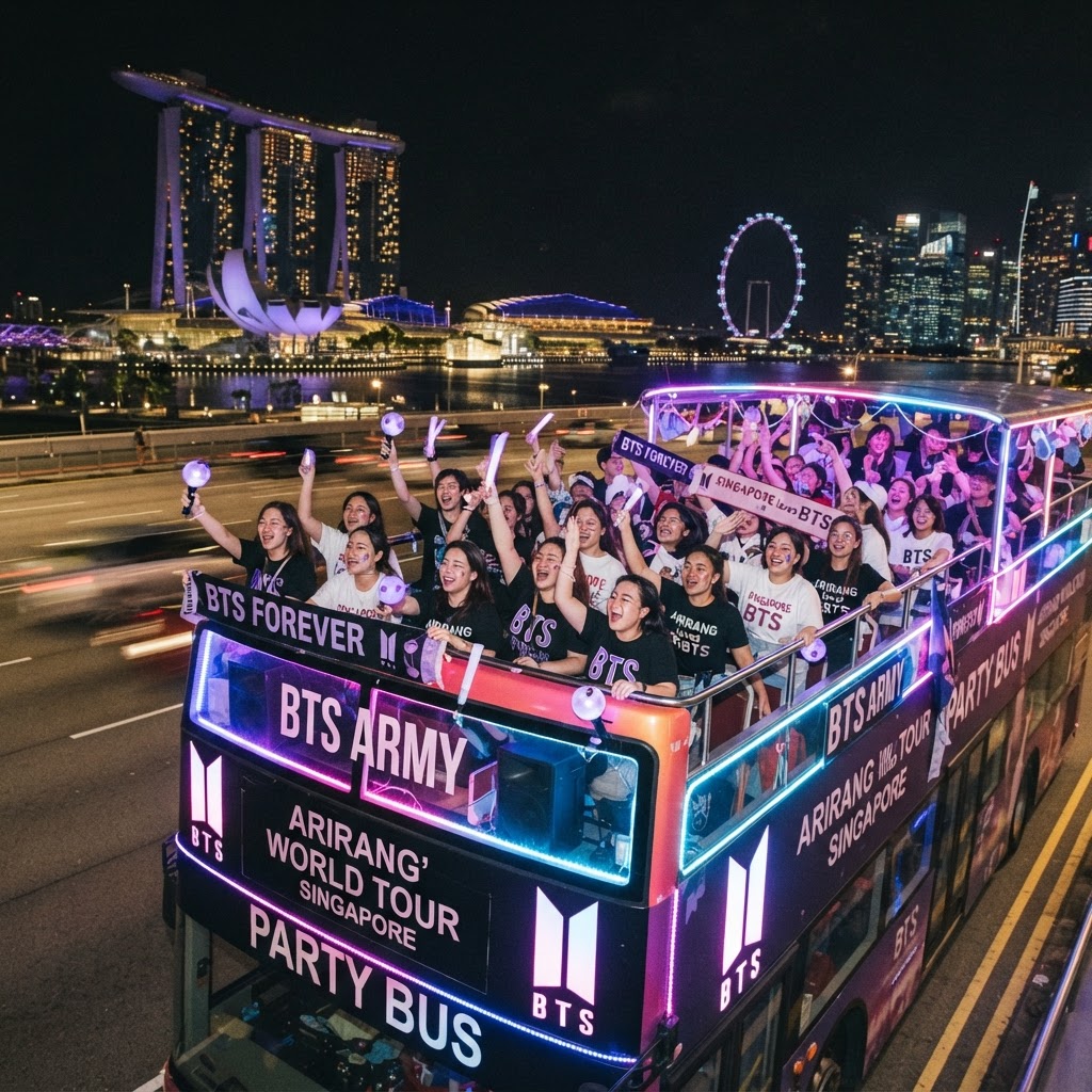 BTS 'Arirang' World Tour Singapore Singapore: Party Bus Afterparty Guide
