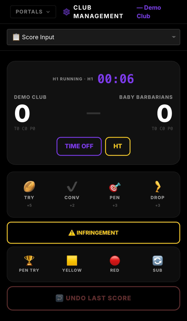 Score Input