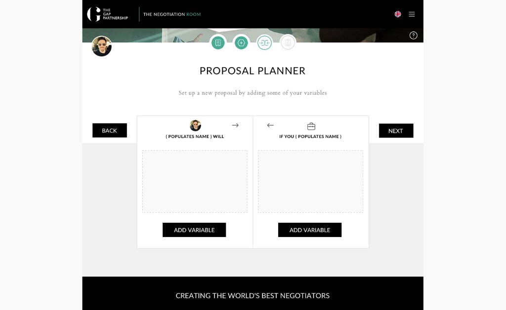 Proposal planner — variable setup