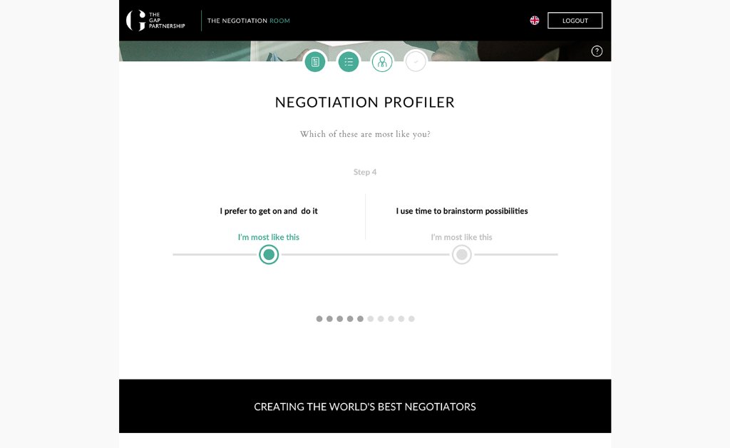 Profiler step 4 — behavioural question