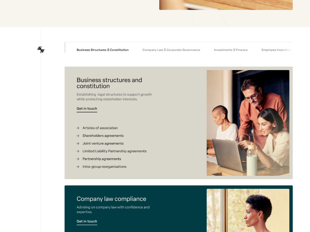 Corporate legal services