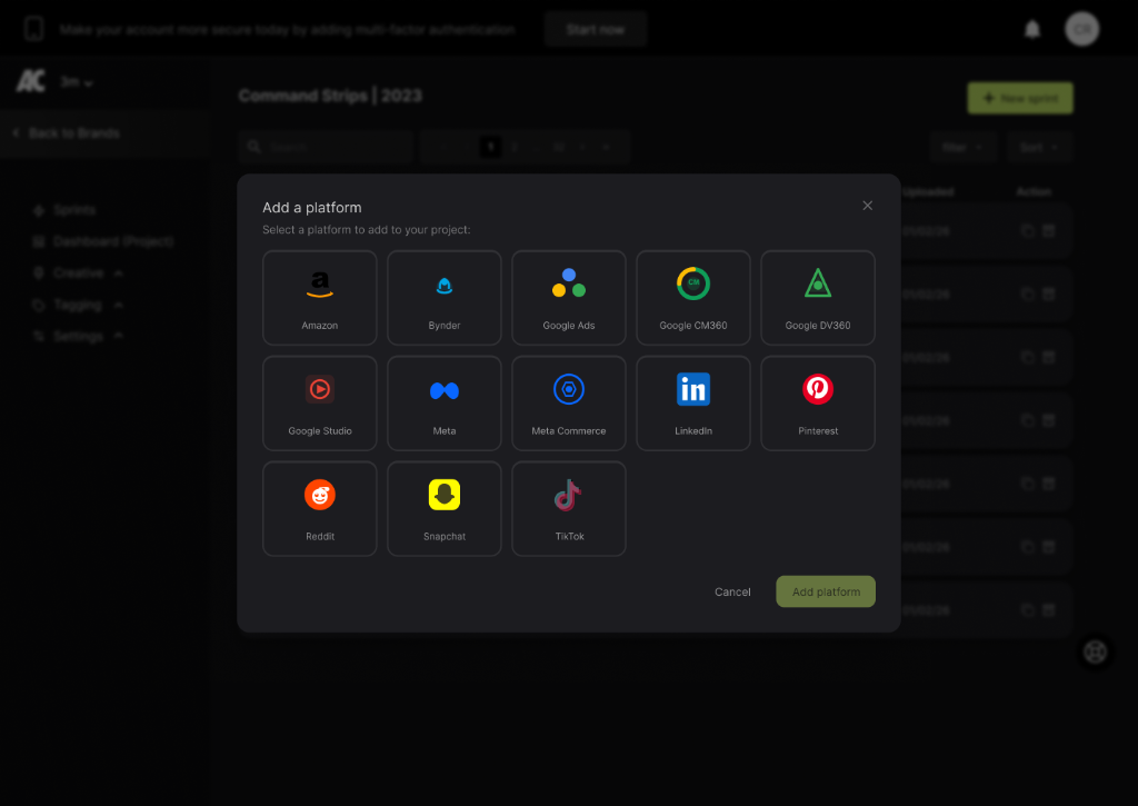 Add a platform