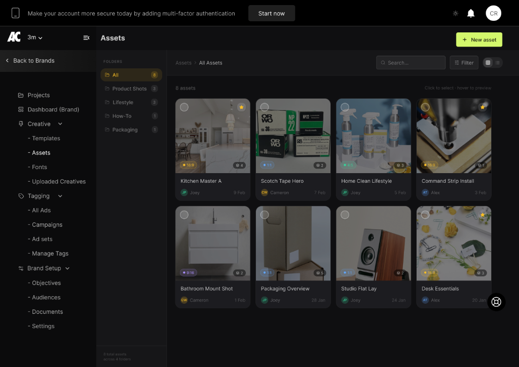 Asset grid