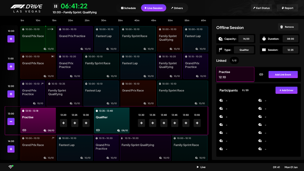 Linked events, live context