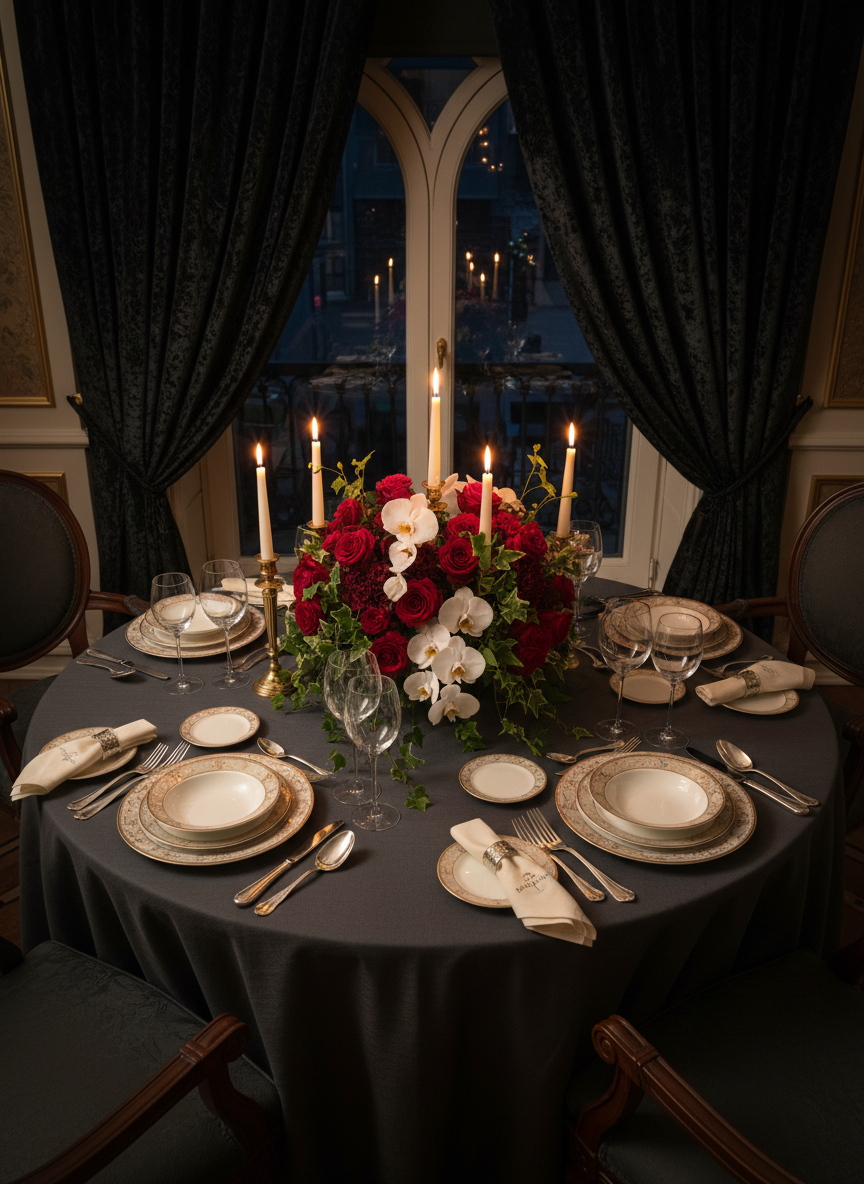 Elegant table setting at Baazigar Cafe