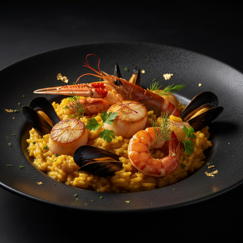 Saffron Seafood Risotto