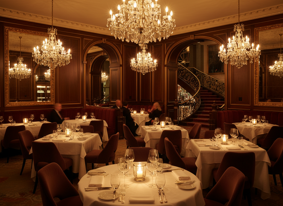 Luxury restaurant interior