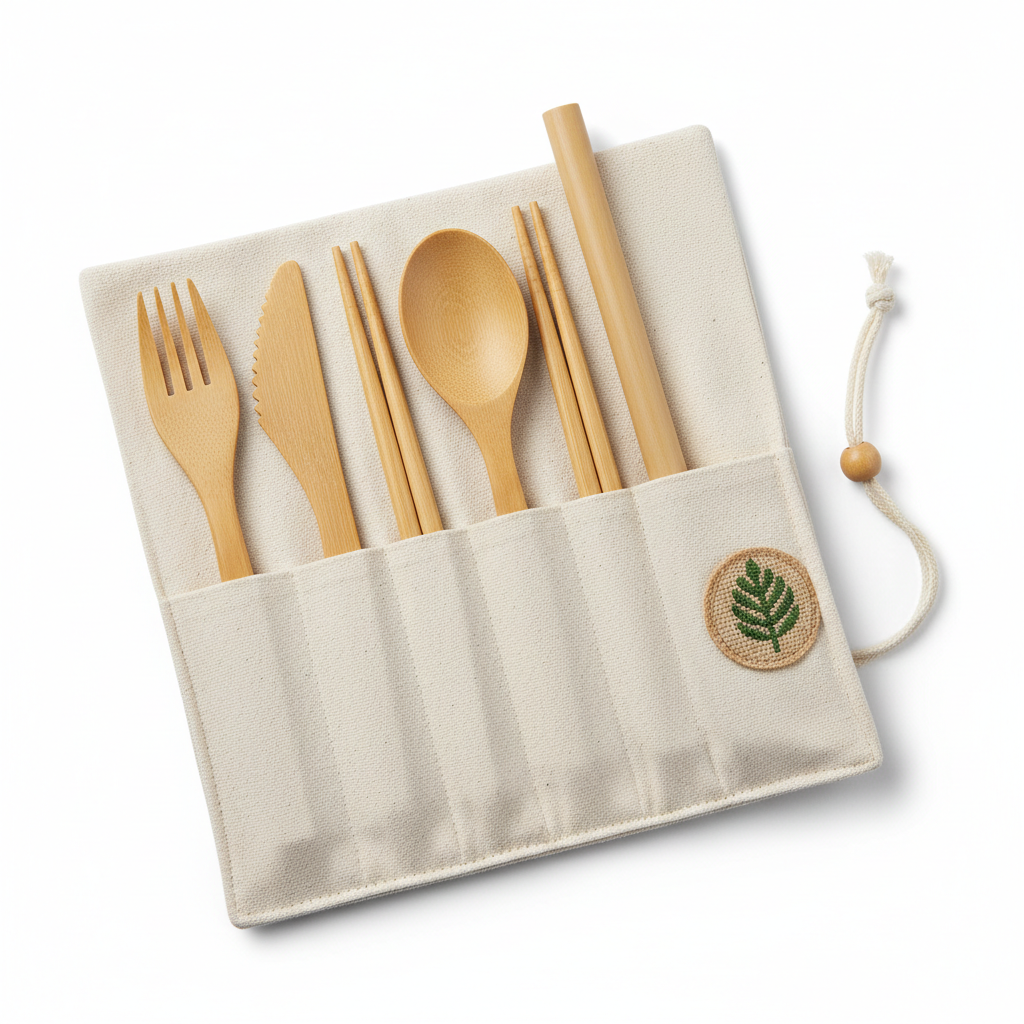 Bamboo Utensil Travel Set