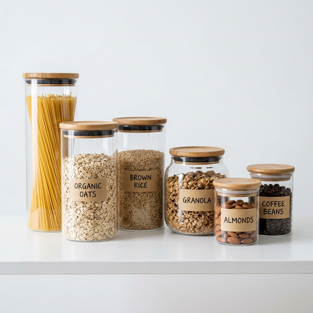 Glass Food Storage Jars