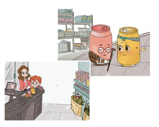 פזית הפחית – איור מתוך ספר הילדים על מיחזור ואיכות הסביבה