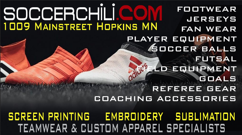 SoccerChili.com — Teamwear & Custom Apparel Specialists, 1009 Mainstreet Hopkins MN