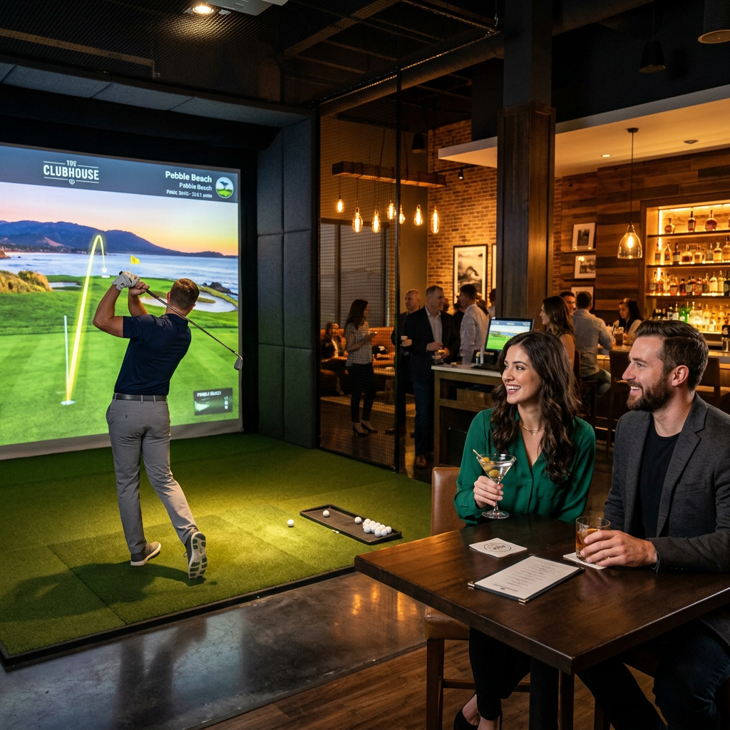 Indoor golf simulator