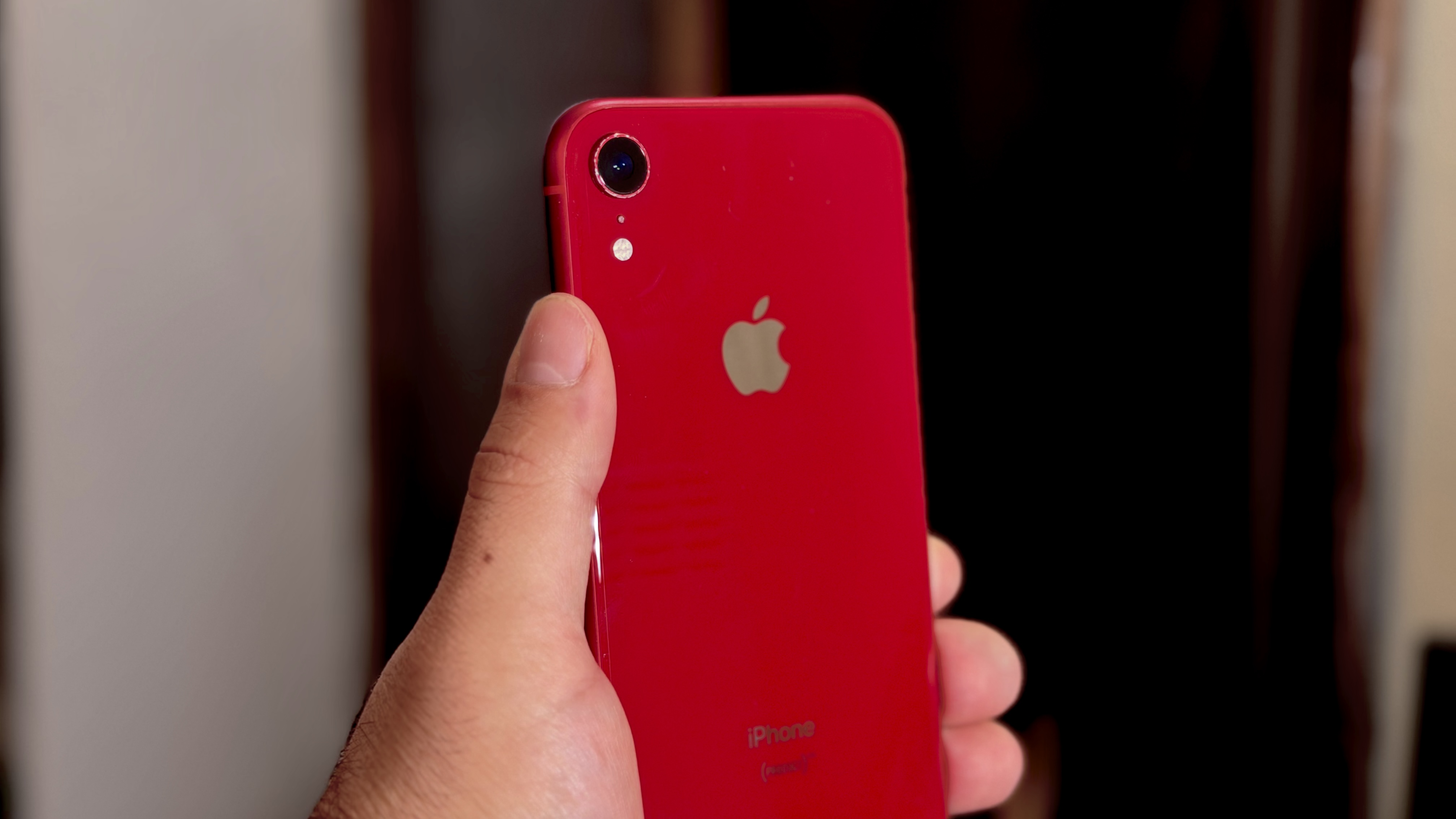 Red iPhone XR back