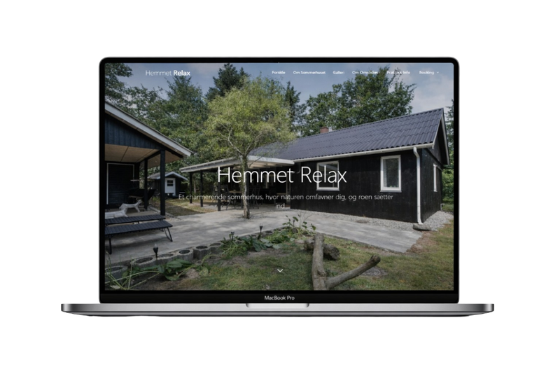 Hemmet Relax — webdesign case fra ForaWeb