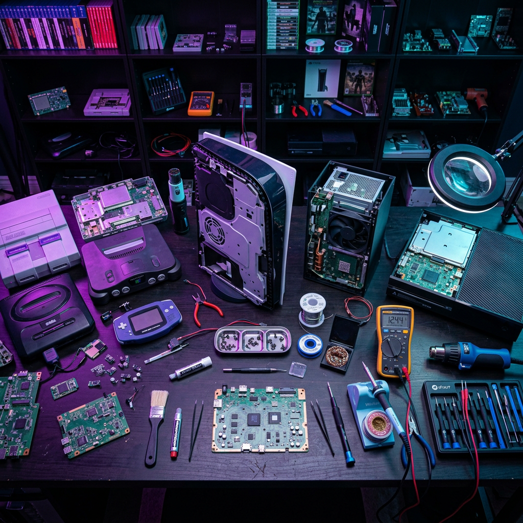 Console repair workbench