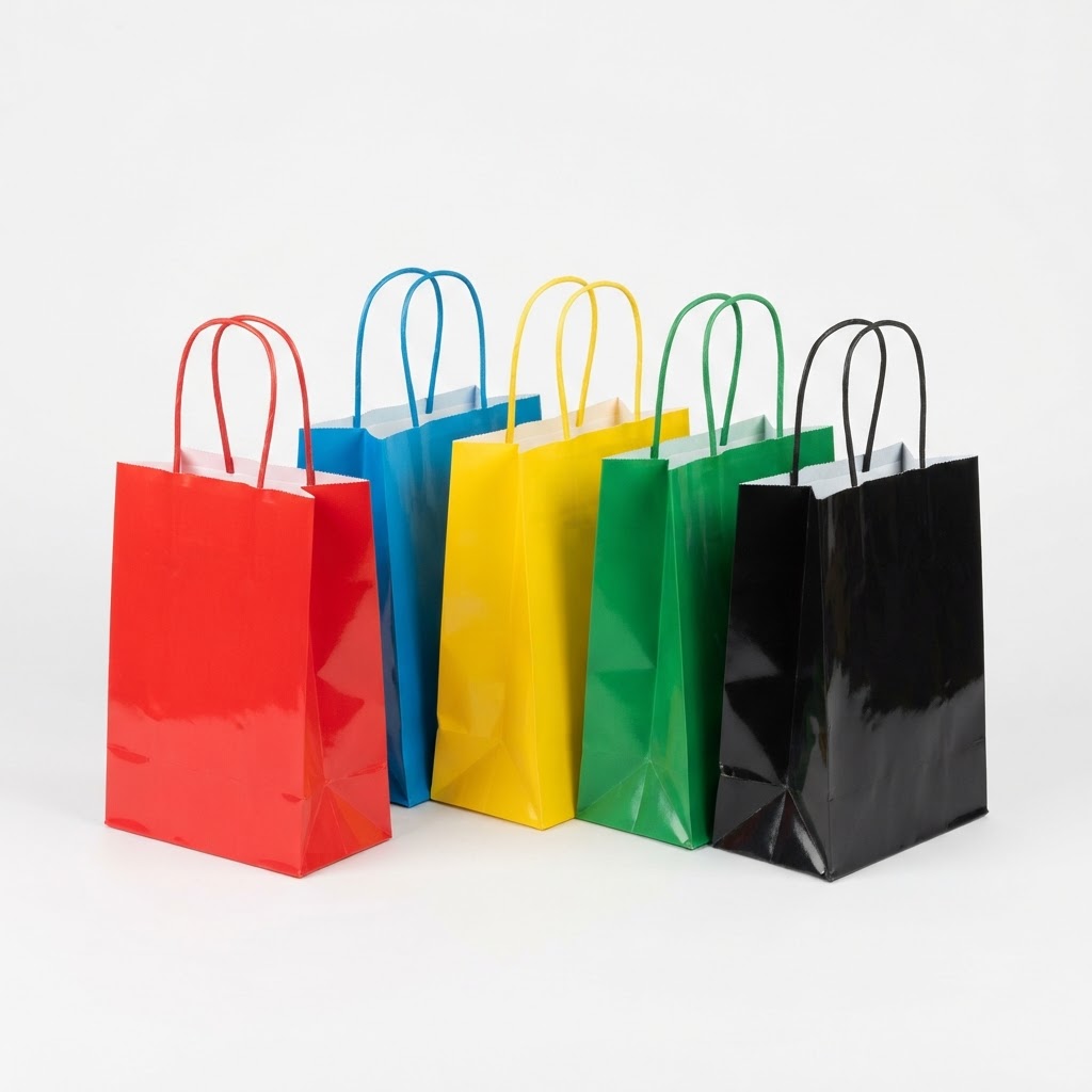Glossy Paper Bags (Twist Handle)