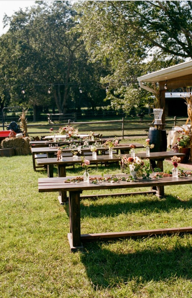 Outdoor farm-to-table dining at Beyer Blossom Estate, Wall Township Jersey Shore NJ
