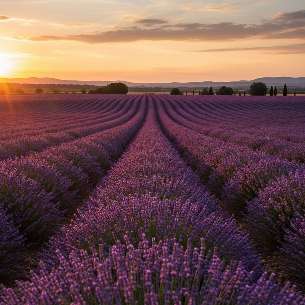 Lavender field at Beyer Blossom Estate farm, Wall Township NJ
