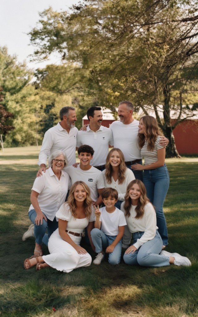 Family photo session at Beyer Blossom Estate flower farm, Wall Township NJ