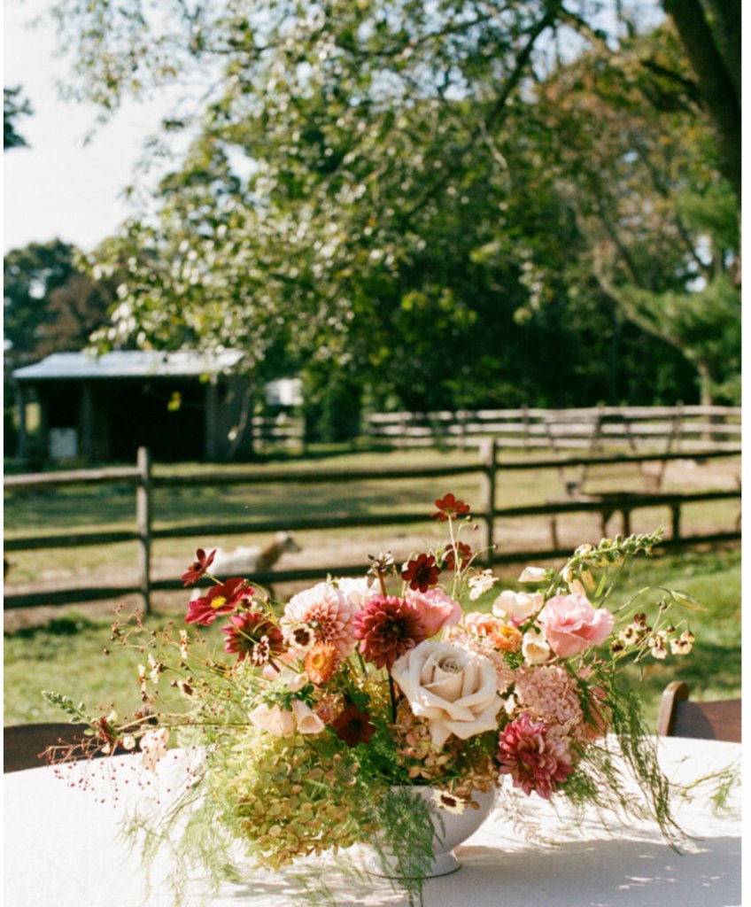 Beyer Blossom Estate lavender farm and wedding venue in Wall Township, NJ at golden hour