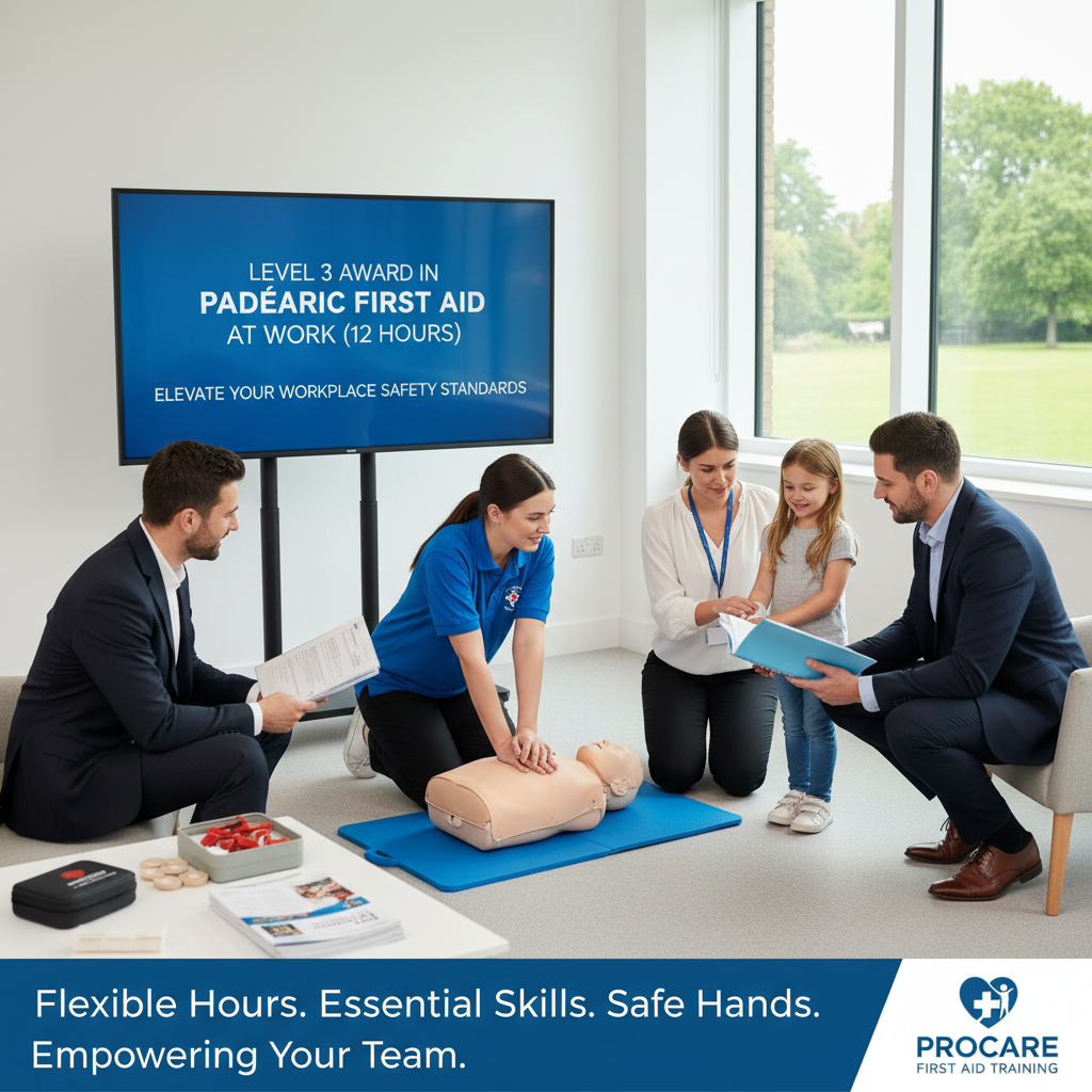 Level 3 Award in Paediatric First Aid At work (RQF) (12 Hours)