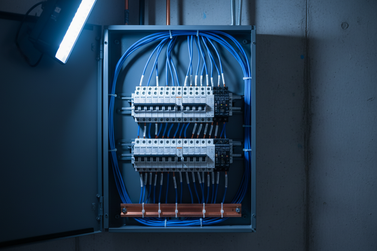 Professional panel upgrade work