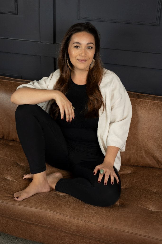 Woman on couch
