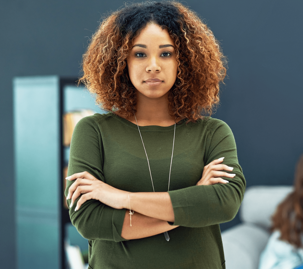Woman confident