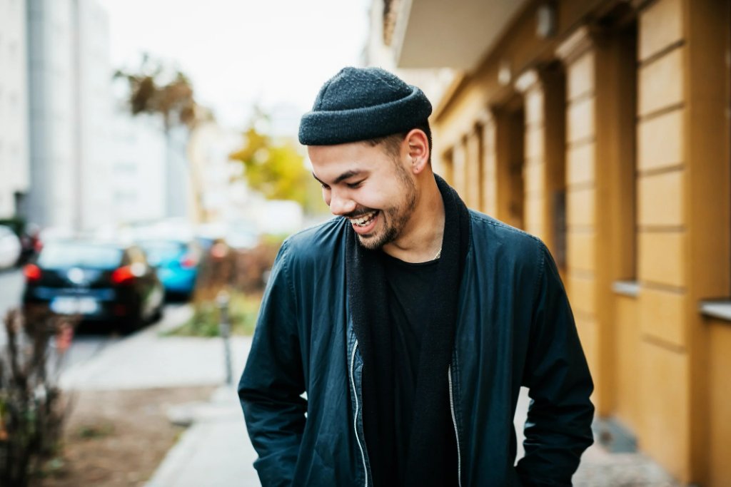 Smiling man