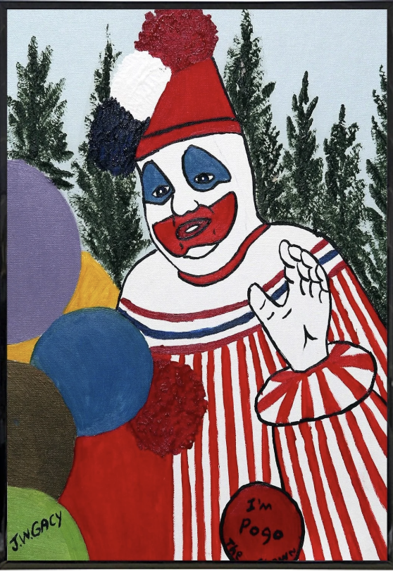 "Goodbye Pogo" – self-portrait by John Wayne Gacy