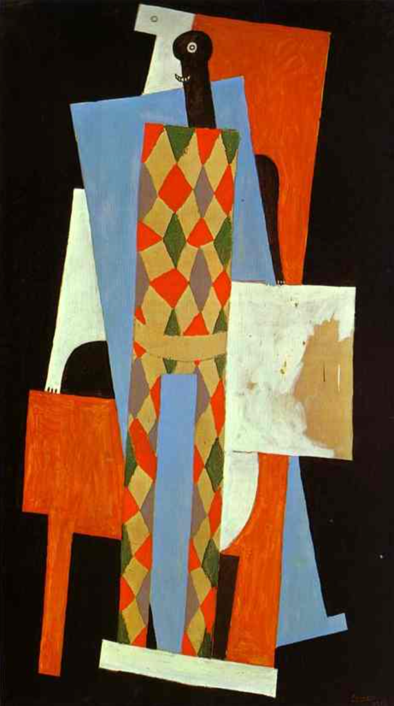 "Harlequin" by Pablo Picasso, 1915