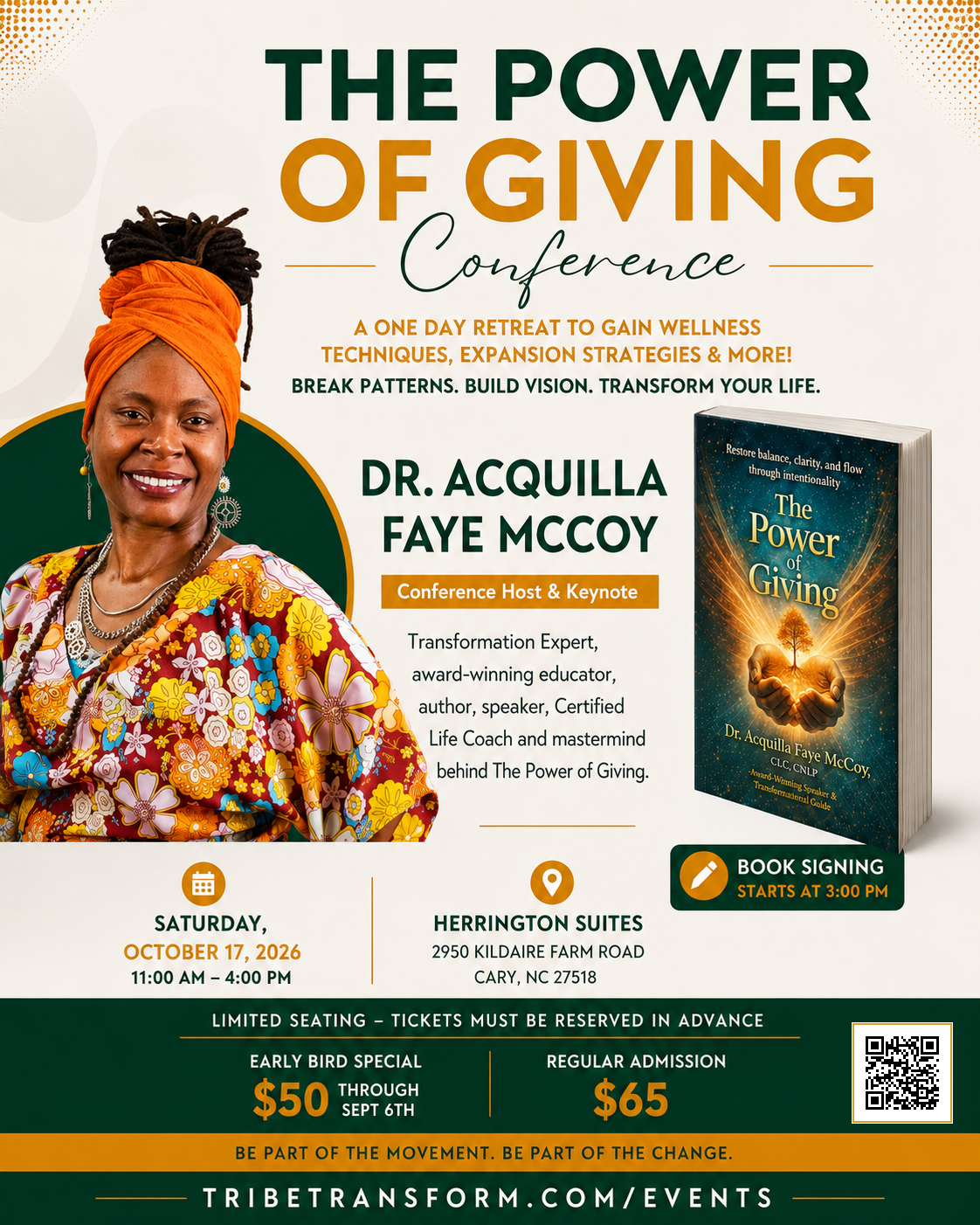 Dr. Acquilla Faye McCoy — Conference Host & Keynote at The Power of Giving Conference