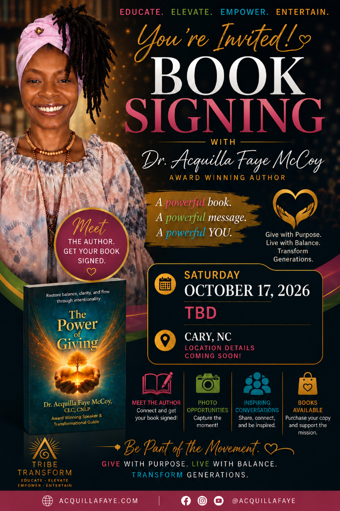 Book Signing with Dr. Acquilla Faye McCoy