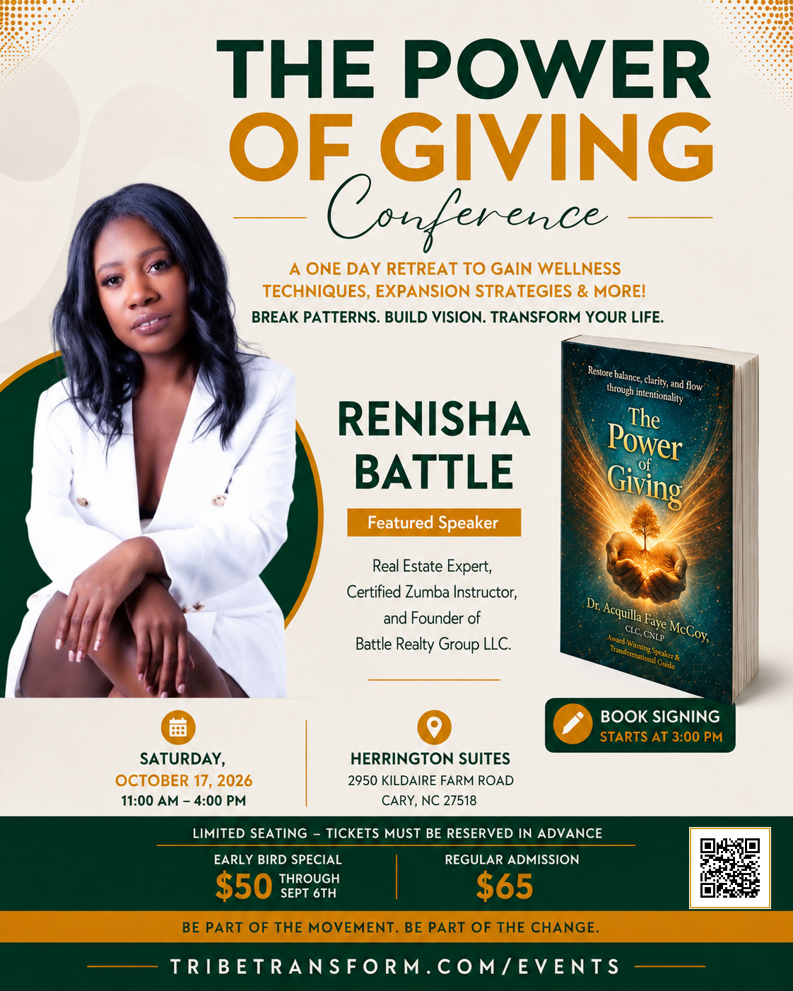 Renisha Battle — Featured Speaker at The Power of Giving Conference