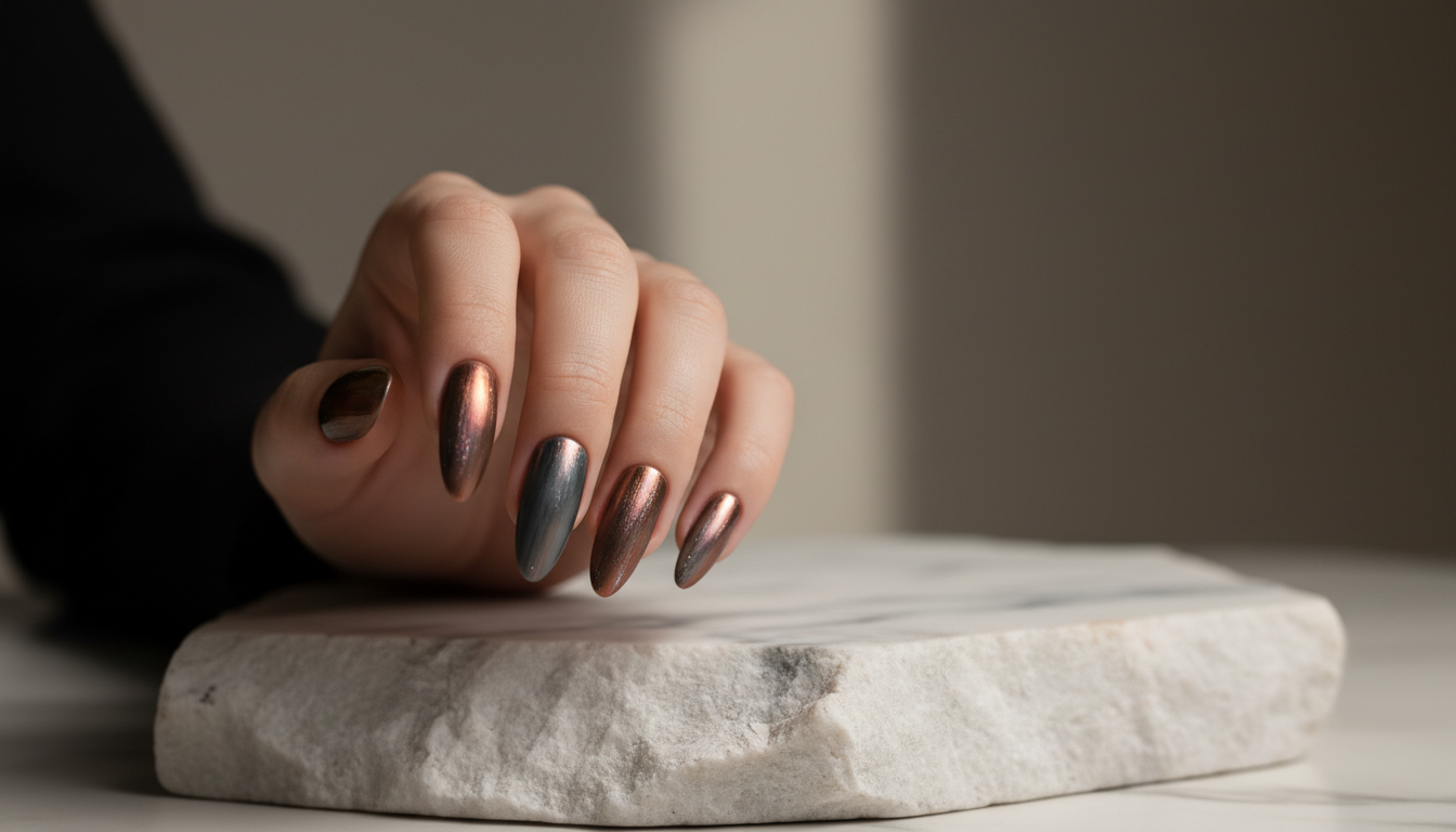 Masterfully sculpted nail art on elegant hand