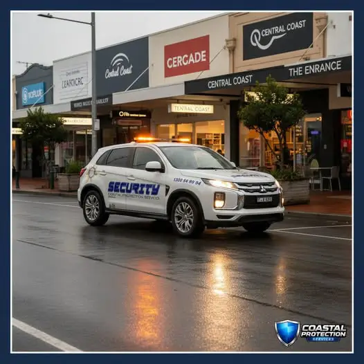 CPS security vehicle patrol at The Entrance Central Coast NSW
