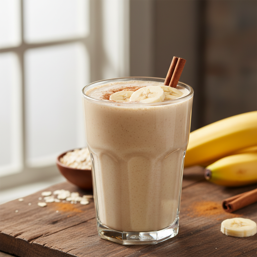Cinnamon Banana Protein Smoothie