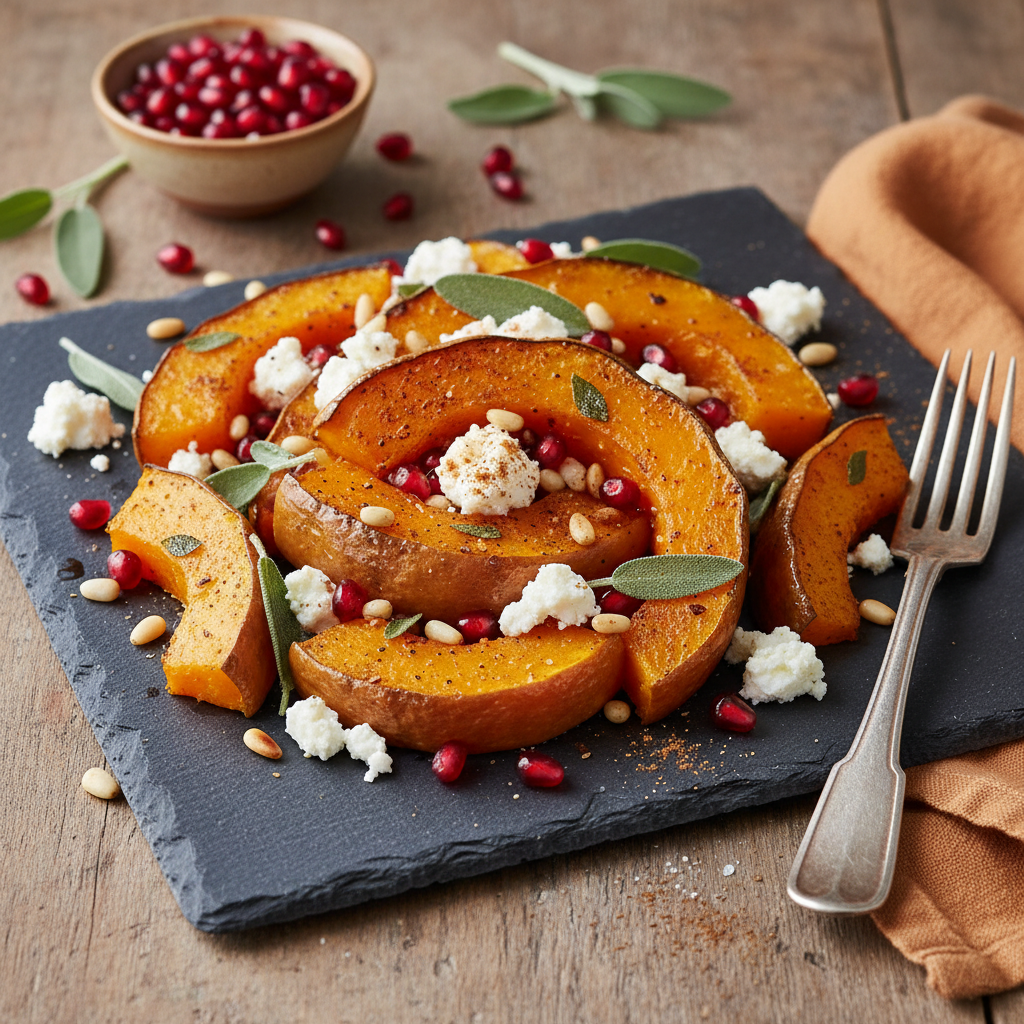 Cinnamon Pumpkin & Feta Salad