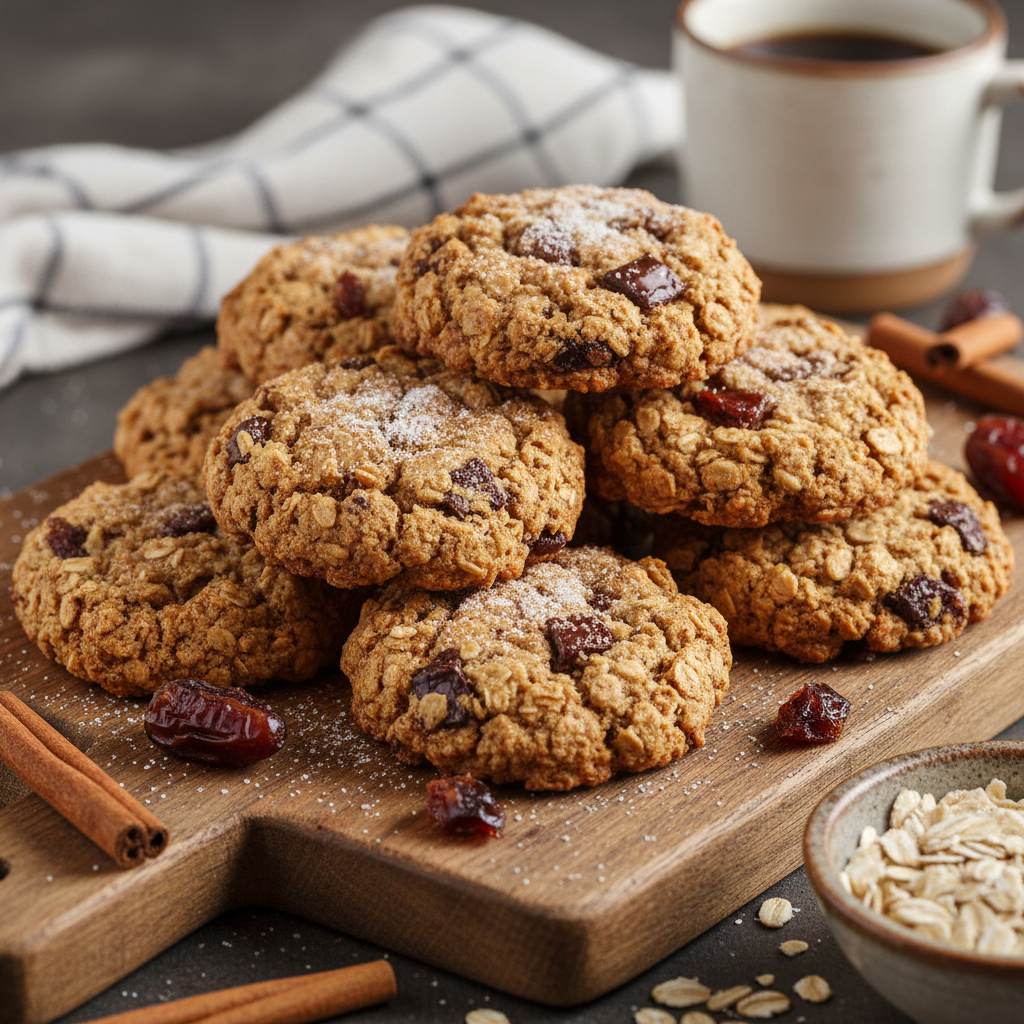 Cinnamon Date Breakfast Cookies