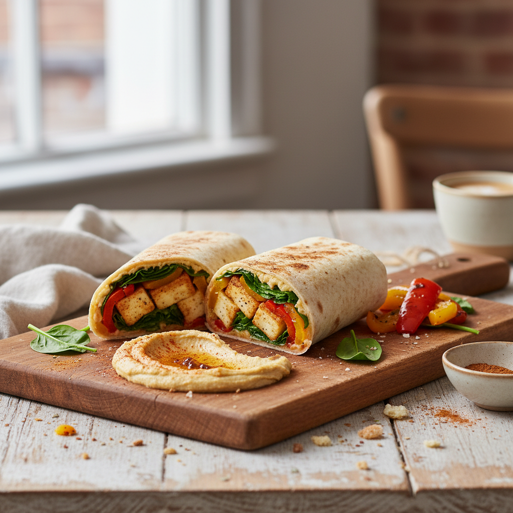 Cinnamon Halloumi Wrap