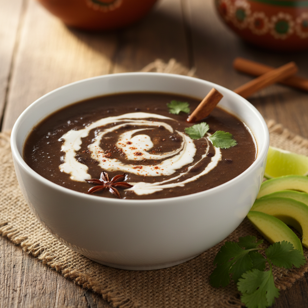 Cinnamon Black Bean Soup