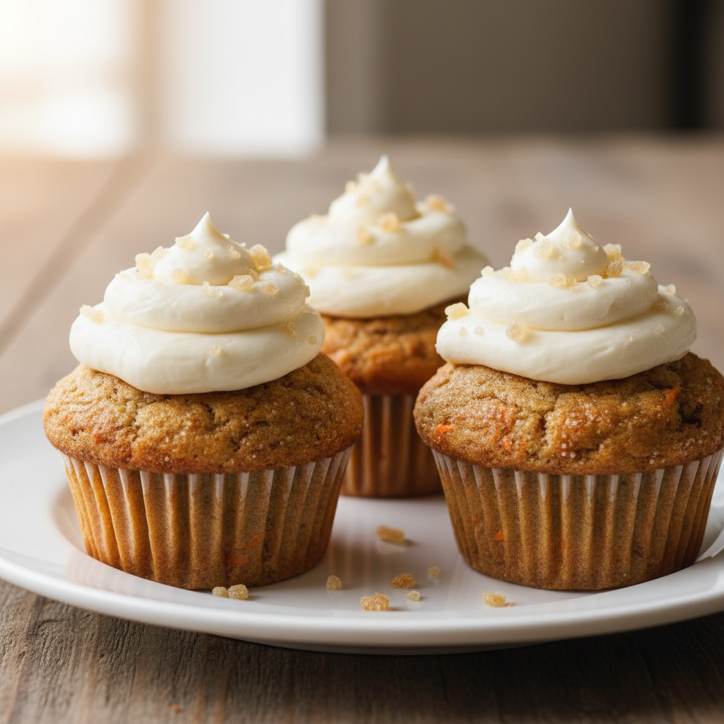 Cinnamon Carrot Ginger Muffins