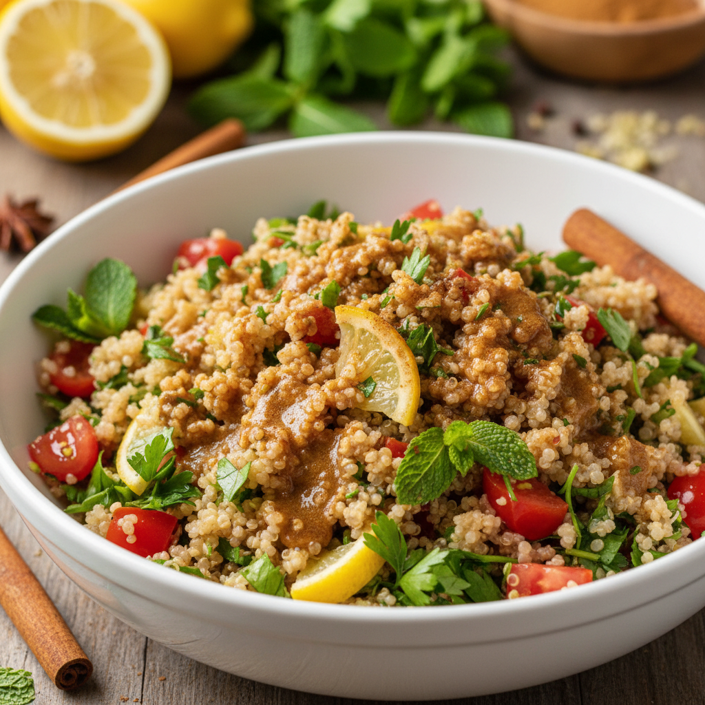Cinnamon Quinoa Tabbouleh