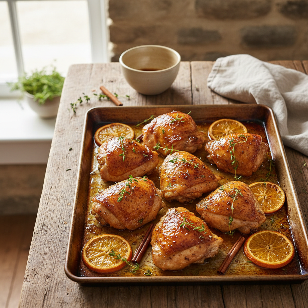 Cinnamon Orange Roasted Chicken