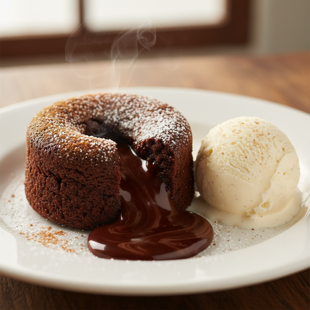 Cinnamon Chocolate Lava Cake