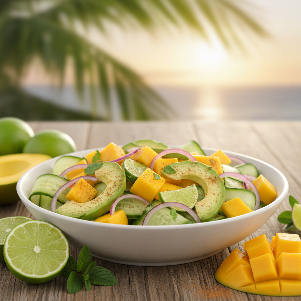 Cinnamon Mango Avocado Salad