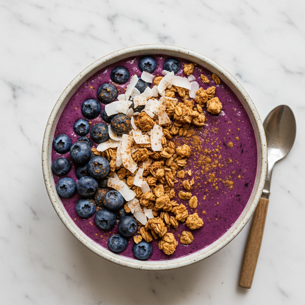 Cinnamon Blueberry Smoothie Bowl