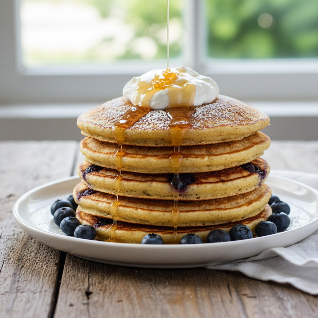 Cinnamon Protein Pancakes